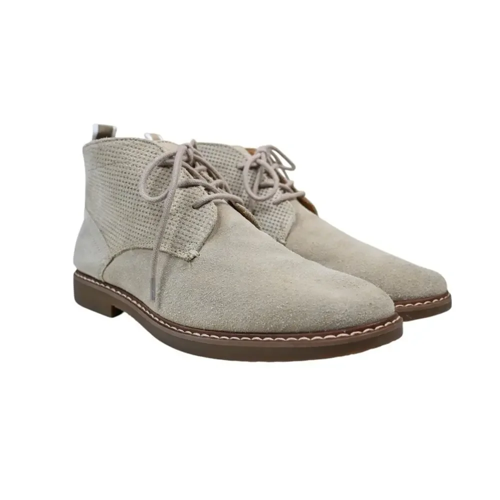 Steve Madden Mens 7.5 Medium Hardenn Suede Chukka Boots in Tan